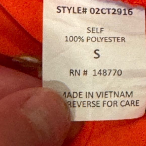 Sienna Sky Red Floral Print Peplum Top - size small - Picture 7 of 10